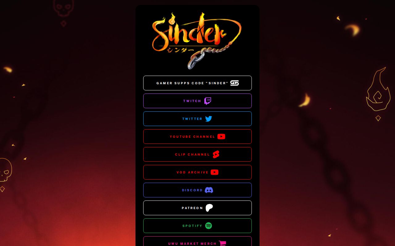 Sinder Chest Sinder